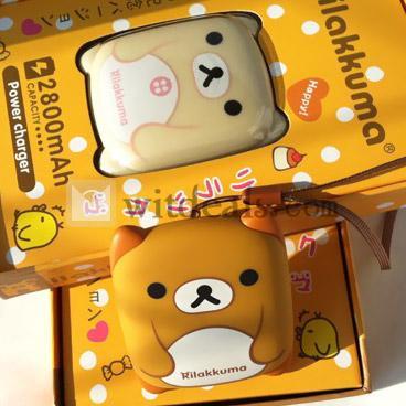 iPhone5にも対応 2800mAhモバイルバッテリー充電器　オシャレ&カワイイ！オフホワイト